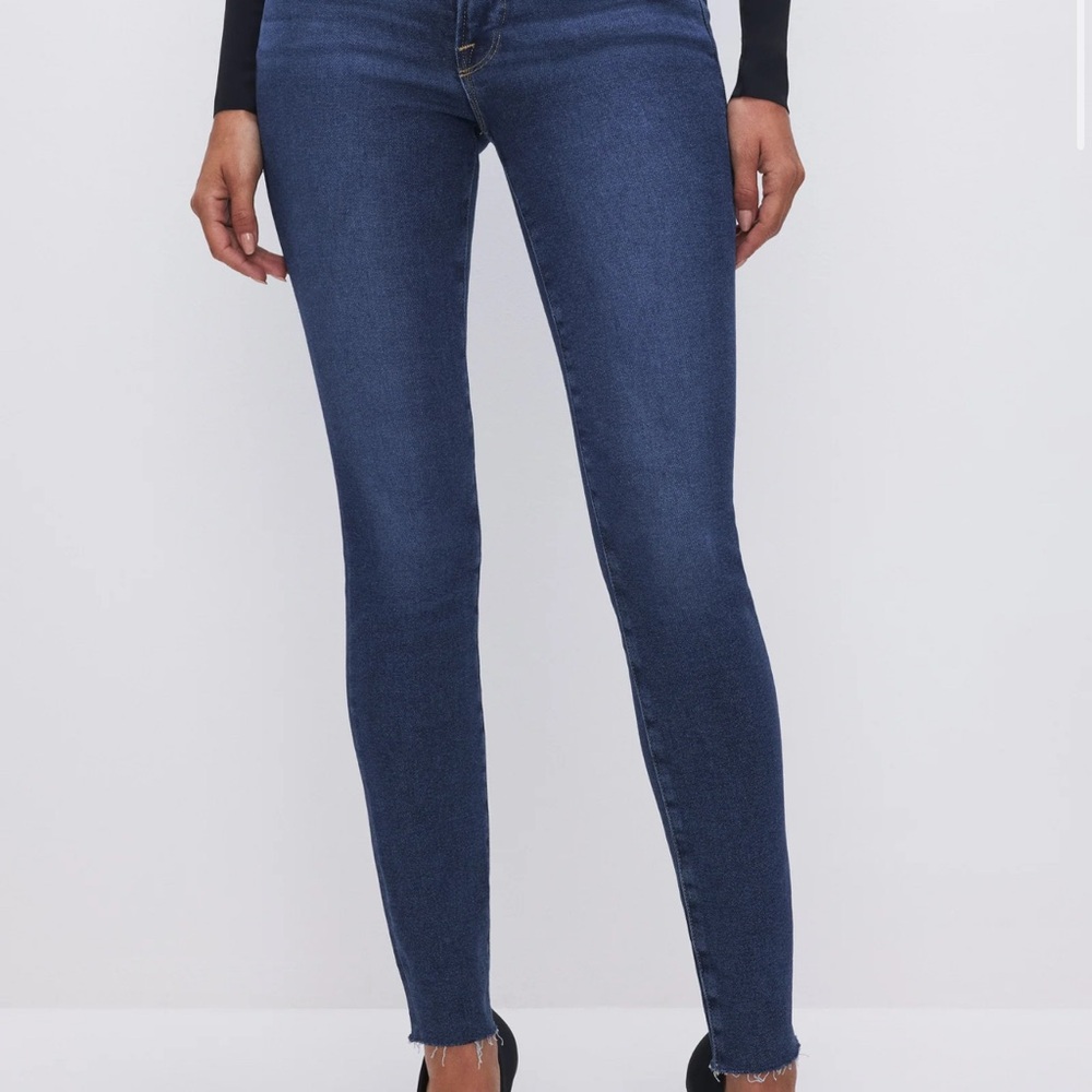 Good American Good Legs Dark Blue Skinny Jeans